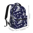 thumbnail image 2 of Easygdp Abstract Skiing Mochila Ergonómica Versátil para Laptop - Múltiples Bolsillos, Correas Ajustables, Unisex para Escuela, Viajes y Actividades al Aire Libre-One Size, 2 of 5