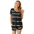 thumbnail image 6 of Anygrew Summer Pajama Sets For Womens Shorts Soft Pj Set 2 Piece Sleepwear With Pockets, 6 of 6