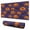Halloween Pumpkin Bat, variant on Long Mouse Pads for Desk,Halloween Pumpkin Duo Pattern Desk Mats on Top Of Desks, Desk Mouse Pad Extra Large with 3mm Non-Slip Base and Stitched Edge for Gaming,Office,Work,Home 31.5x11.8in