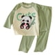 thumbnail image 1 of Odeerbi 1-7 Años Niños Niñas Pijama de Verano de Algodón de Manga Larga Con Camiseta Raglan Conjunto de Pantalones Suave Ropa de Dormir Estampada Conjunto de Pijama de Dos Piezas, 1 of 6