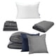 thumbnail image 1 of Edredón Doble Vista Individual Couzy + Sábanas Royal Gris Oxford + Cubre colchón Cloud + Almohada Royal, 1 of 8