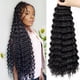 thumbnail image 1 of Pelo de ganchillo Eerya Ocean Wave, 76 cm, 6 paquetes para mujeres negras, 1 of 6