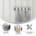 thumbnail image 4 of Merrick Lane 24 Inch Wall Mount Whitewashed Pine Wood Storage Rack with 5 Hooks, Entryway, Kitchen, Bathroom, 4 of 11