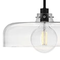 thumbnail image 2 of 83497BK Lark Maisie - 10W 1 LED Medium Pendant-6.75 Inches Tall and 15 Inches Wide-Black Finish-Clear Glass Color, 2 of 7