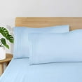 thumbnail image 5 of FreeLung Light Blue Queen Size Bed Sheets Set - 1800 Thread Count Deep Pocket to 21 inches Mattress 4 Piece, 5 of 7