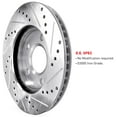 thumbnail image 6 of R1 Concepts eLINE Series Rear Drilled and Slotted Brake Rotors Compatible For 2003-2011 Cadillac CTS, STS, 6 of 6