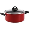 Mainstays NonStick Aluminum Red Cookware Set, 10 Piece