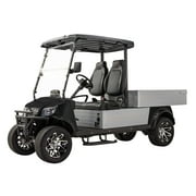 Massimo MVR Cargo Max Electric Utility Golf Cart 48V 5kW Motor - Black