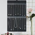 thumbnail image 6 of Milageto Hanging Jewelry Organizer Wall Jewelry Holder Jewelry Display Soft Necklace with Earrings Hanger, 6 of 8