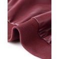 thumbnail image 5 of INSPIRE CHIC Women's Bomber Jacket Cropped Faux Leather Jackets Casual Zip Up PU Moto Bike Outwear XL Brown, 5 of 6