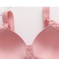 thumbnail image 3 of LYEAA Womens Bras No Wire Front Closure Plus Size Push up Lightly Lined Wireless Daily Bras Wirefree Adjustable Strap Lift Soft Bralette Breathable Comfort Sleeping Bras for Elderly Pink 40/90, 3 of 8