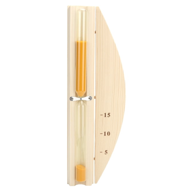 Reloj de arena para sauna Reloj de arena para sauna de 15 minutos Reloj de arena de madera para montaje en pared
