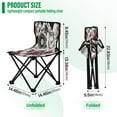thumbnail image 3 of BZSMCE Camping Chairs Modern Timeless Blossoms Pattern Folding chair, 3 of 8