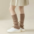 thumbnail image 4 of SYMOID Womens Coffee Acrylic Leg Warmers - Slouchy Mid-Calf Style, Warm Soft Stretchy Material, One Size Fits Most for Daily Casual, Home & Dance Occasions,Size Free Size, 4 of 9