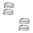 thumbnail image 1 of Decodeary 2 Pack en Acier Inoxydable Ceinture de Plongée D Anneaux de Maintien du Poids pour 5cm Sangle Style A 2Set, 1 of 6