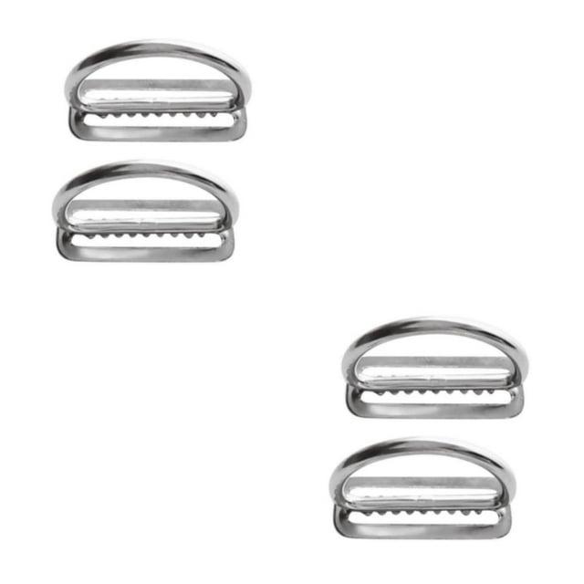 Decodeary 2 Pack en Acier Inoxydable Ceinture de Plongée D Anneaux de Maintien du Poids pour 5cm Sangle Style A 2Set