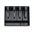 thumbnail image 1 of Cash Register Drawer Insert Tray Black 4 Grid Coin Drawer Cash Box for Supermarket Hotel Resturant Cashier, 1 of 7