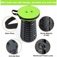 thumbnail image 5 of LZCKDPX Upgraded Collapsible Stool, 400lbs Max Weight, Lightweight But Sturdy, Portable Retractable Folding Telescoping Foldable Camping Stool for Adults Outdoor Fishing Hiking Travel BBQ,Green, 5 of 7