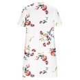 thumbnail image 3 of SMihono Robe d'Été Grande Taille pour Femmes 2023 Décontractée Unie Ample à Manches Courtes Robe Ample Robe à Imprimé Floral Robe à Imprimé Tournesol, 3 of 4