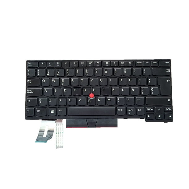 Inteprter Teclados de puntero para portátil, aparato de entrada de marco negro, teclado, portátil, reemplazo de ajuste adecuado para diseño Thinkpad Juegos de teclado y mouse para computadora