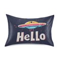 thumbnail image 7 of Yayeee Pillowcase Standard Size Set of 2 Satin Wrinkle Resistant Pillow Case, Colorful UFO, 7 of 7