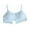 Light Blue, variant on Student Bra Fixed Cup, Chest Wrap with Chest Pad, Adjustable Shoulder Strap, Suitable for Running, One Size