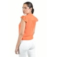 thumbnail image 3 of Blusa con detalle de olan Roman Fashion / Juvenil, 8049 (Naranja) naranja G, 3 of 4