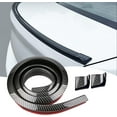 thumbnail image 1 of LAICAIW Pack-1 Car Universal Carbon Fiber Pattern Rear Wing Decorative Strip, Spoiler Free-Punching Rubber Lip Sticker, Suitable for Tailgate, Roof, Bumper Scratch Protection (Carbon Black), 59 Inch, 1 of 6