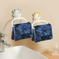 thumbnail image 6 of 6PCS Dish Towels and Dish Cloths Reuseable Dishcloths Sets for Washing Dishes, Cooking, Baking Size 11" x 11" Deep Blue Flower, 6 of 9