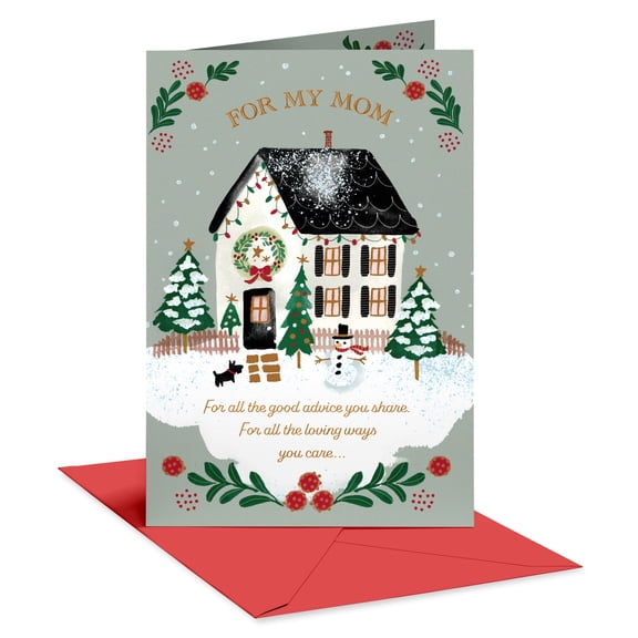 American Greetings Christmas Card for Mom (I Love You More)