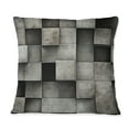 thumbnail image 3 of Designart "Concrete Wall Optical Art" Brick Printed Throw Pillow, 3 of 5