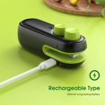 thumbnail image 4 of Jinsinto Mini - machine de Scellage de Sacs, Machine de Scellage Thermique 2 en 1, Scelleuse de Sacs en Plastique Portable Rechargeable, machine de Scellage de Sacs sous Vide portable, 4 of 5