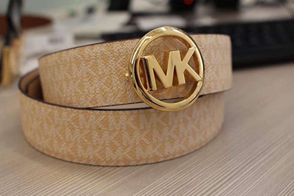 Designer Michael Kors Reversible Buckle Belt, MK Signature  display picture 1