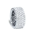 thumbnail image 2 of 5 ct Pave Diamond Eternity Ring 14k White Gold, 2 of 3