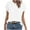 White, variant on Black S WIZUTIZ Going Out Tops for Women up to 50% Off Casual Tee Round Neck Summer-Beach Plain Ladies Blouse Cotton Soft Solid Tshirt Sports Athletic T-shirt Holiday Beach Tunics Short Sleeve Tshirt