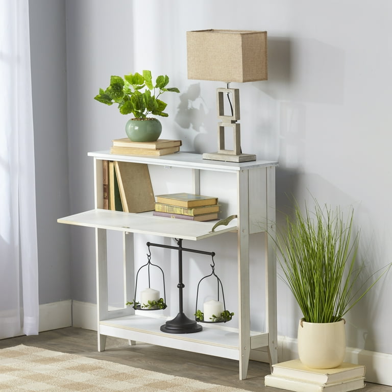Console table clearance with hidden storage