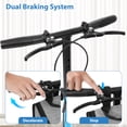 thumbnail image 5 of COSYWILL Knee Scooter,Economy Knee Walker with Dual Braking System,Foldable Scooter for Foot Injuries,Compact Crutches Alternative,Light Blue, 5 of 7
