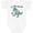 AA-White, variant on Inktastic I Love Soccer-Dinosaur in Blue Boys or Girls Baby Bodysuit
