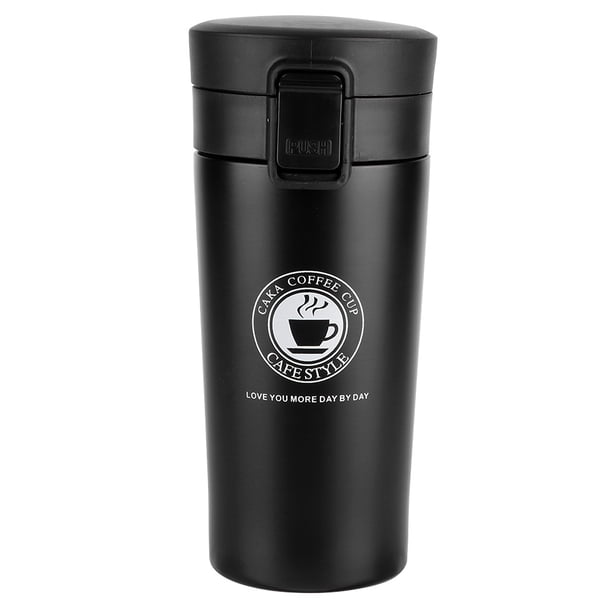 WDOplteas Acero Inoxidable 304 Con Aislamiento Al Doble Capa 380 Ml para (negro)