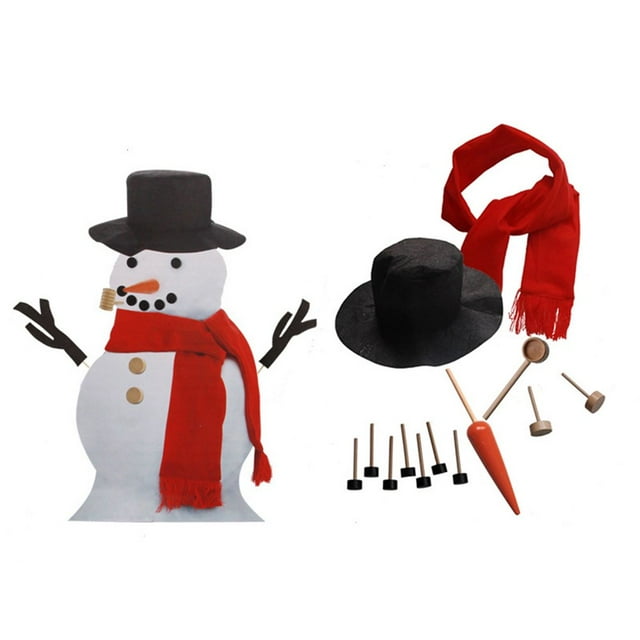 13Pcs/16Pcs Snowman Building Kit Kids Adults First Snowman Decorating Kit Tool Set Outdoor Toys Christmas Decoration
