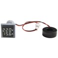 thumbnail image 4 of Brand New AC Ammeter Voltmeter Digital 22mm 3 In 1 Indicator Current Tester Gauge Frequency Meter LED Display Square, 4 of 8