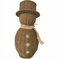 thumbnail image 2 of Yyuenw Rattan Snowman, Wicker Christmas Decoration Snowman Plush Snowmans with Scarf for Home Garden, Vintage Winter Centerpiece Table Decor Gift Farmhouse for Party Home Kitchen Shelf, 2 of 7