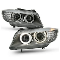 AKKON - Fits 2006-2008 BMW E90 325i 335i 328i 330i Sedan Wagon w/LED Signal Projector Headlights Left Right Pair