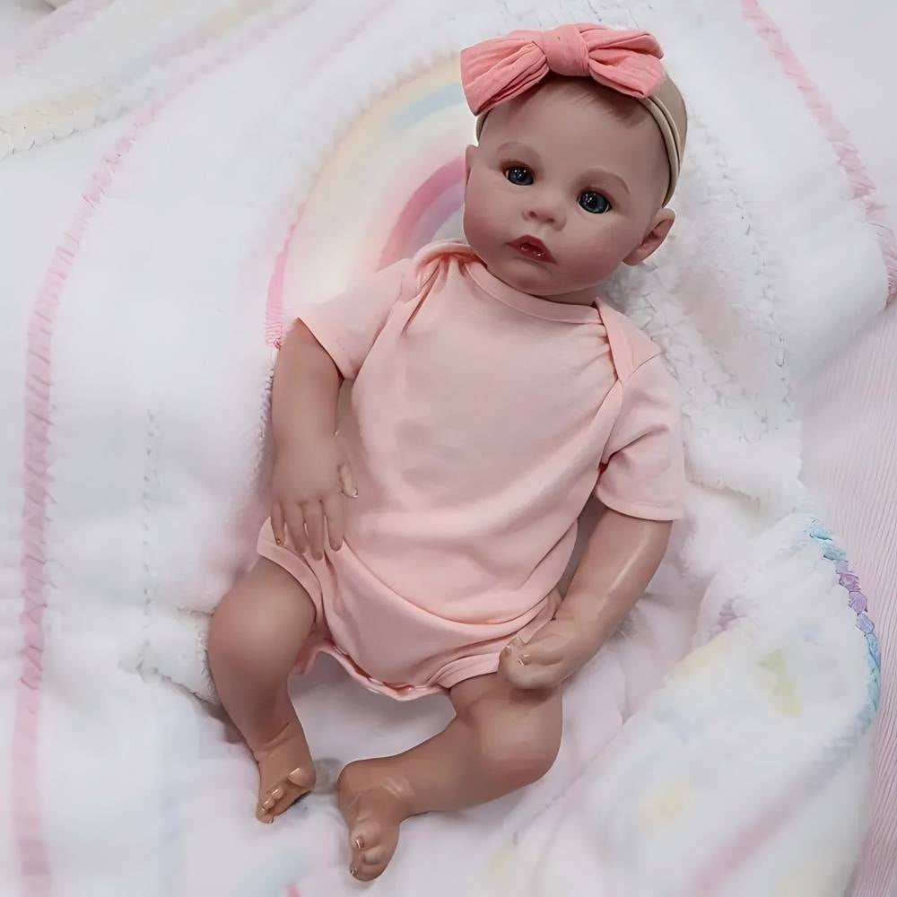 Dayoff Kids Lifelike Reborn Baby Dolls - 18 Inch Realistic Baby Doll (No Accessories) For Kids Age 3+