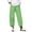 Green #1, variant on Lroveb Linen Pants for Women Plus Size High Waisted Summer Beach Lounge Pants Pants Cotton Casual Home Female White