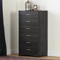 thumbnail image 2 of Pemberly Row Traditional 6-Drawer Engineered Wood Lingerie Chest in Gray, 2 of 6