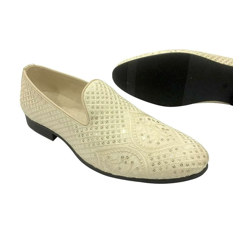 Men Punjabi Juti Mens Sherwani Shoes Men Indian Wedding Shoe Mojari Men's  Juttis - Walmart.com