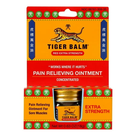 Tiger Balm Extra Strength Red Balm 0.63 oz (Pack of 6)