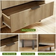 thumbnail image 5 of Twister.CK 5 Drawer Dresser for Bedroom, Modern Wood Chest of Drawers, Closet Dresser Organizer with Anti-Tipping Device for Hallway Entryway, Natural, 5 of 7