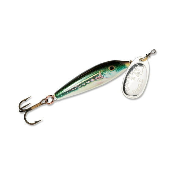 Blue Fox Vibrax Minnow Spin Inline Spinner Minnow/Silver